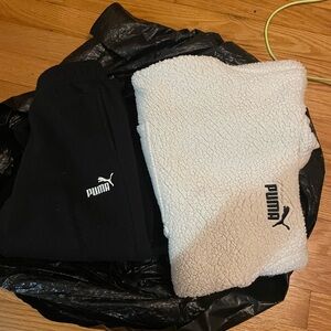 Puma Kids Matching Set in Black and White